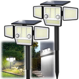 Solar Lights Outdoor, Motion Sensor Outdoor Lights with Stakes