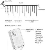 Lainin 3.5M/11ft 96 LED Linkable Fairy Curtain String Light with 8 Modes Control for | Lumora