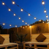 100FT Outdoor Patio Black String Lights with 52 Shatterproof G40 LED Clear Globe Bulbs for Indoor/Outdoor, 2-Pack | Lumora