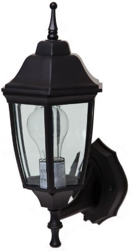 Boston Harbor DTDB 2076818 Dimmable Outdoor Lantern, (1) 60/13 W Medium A19/Cfl Lamp, Black