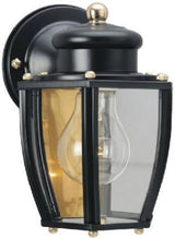 Westinghouse 6696100 One-Light Exterior Wall Lantern, Matte Black Finish on Steel with Clear Curved Glass Panels | Lumora
