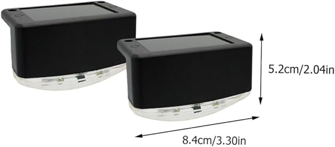 DOITOOL 4pcs Solar Pathway Lights Led Stair Lamps for Outdoor Garden Rechargeable High Conversion Rate Easy | Lumora