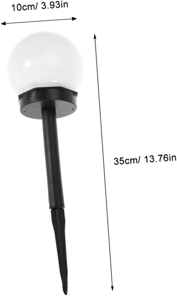 4pcs Solar Lawn Lamp Warm Light Waterproof Ground Plug Courtyard Garden Solar Path Lights Outdoor Landscape Lighting for Yard Pathway Decor