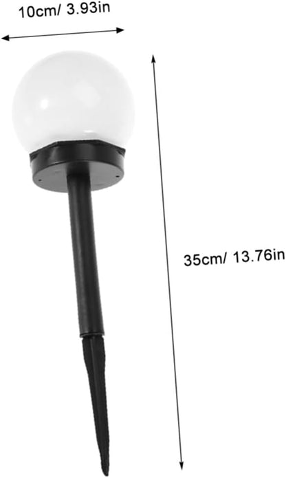 4pcs Solar Lawn Lamp Warm Light Waterproof Ground Plug Courtyard Garden Solar Path Lights Outdoor Landscape Lighting for Yard Pathway Decor