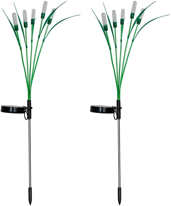 Solar Outdoor Garden Lights,LED Solar Swaying Lights for Garden Patio Yard Pathway Walkway Wedding Party Christmas Landscape Lighting (Warm White, 2 Pack)