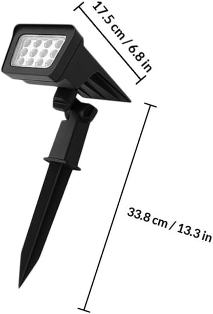 IMIKEYA Solar Powered Lawn Light Landscape Spot Lamp Waterproof Garden LED Path Light Outdoor Yard Ground Stake Lighting