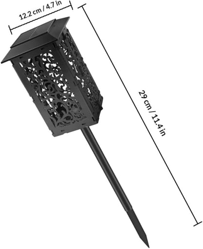 ARTIBETTER LED Solar Lawn Lights Outdoor Waterproof Garden Pathway Lights with Four-Color Decorative Folding Design, Solar Powered Landscape Lighting for Patio and Yard