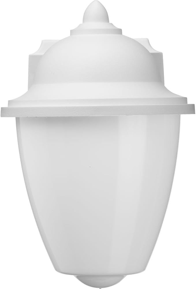 Progress Lighting Polycarbonate Outdoor 1-Light Acrylic Shade Traditional Outdoor Wall Lantern Light White