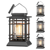 Solar Lanterns Outdoor Waterproof, Hanging Solar Lights for Outside 4 Pack