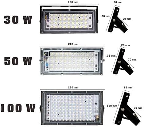 HOOK 100W Led Flood Light AC 220V 230V 240V Outdoor Floodlight Spotlight IP65 Waterproof LED Street Lamp Landscape | Lumora
