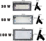 HOOK 100W Led Flood Light AC 220V 230V 240V Outdoor Floodlight Spotlight IP65 Waterproof LED Street Lamp Landscape | Lumora