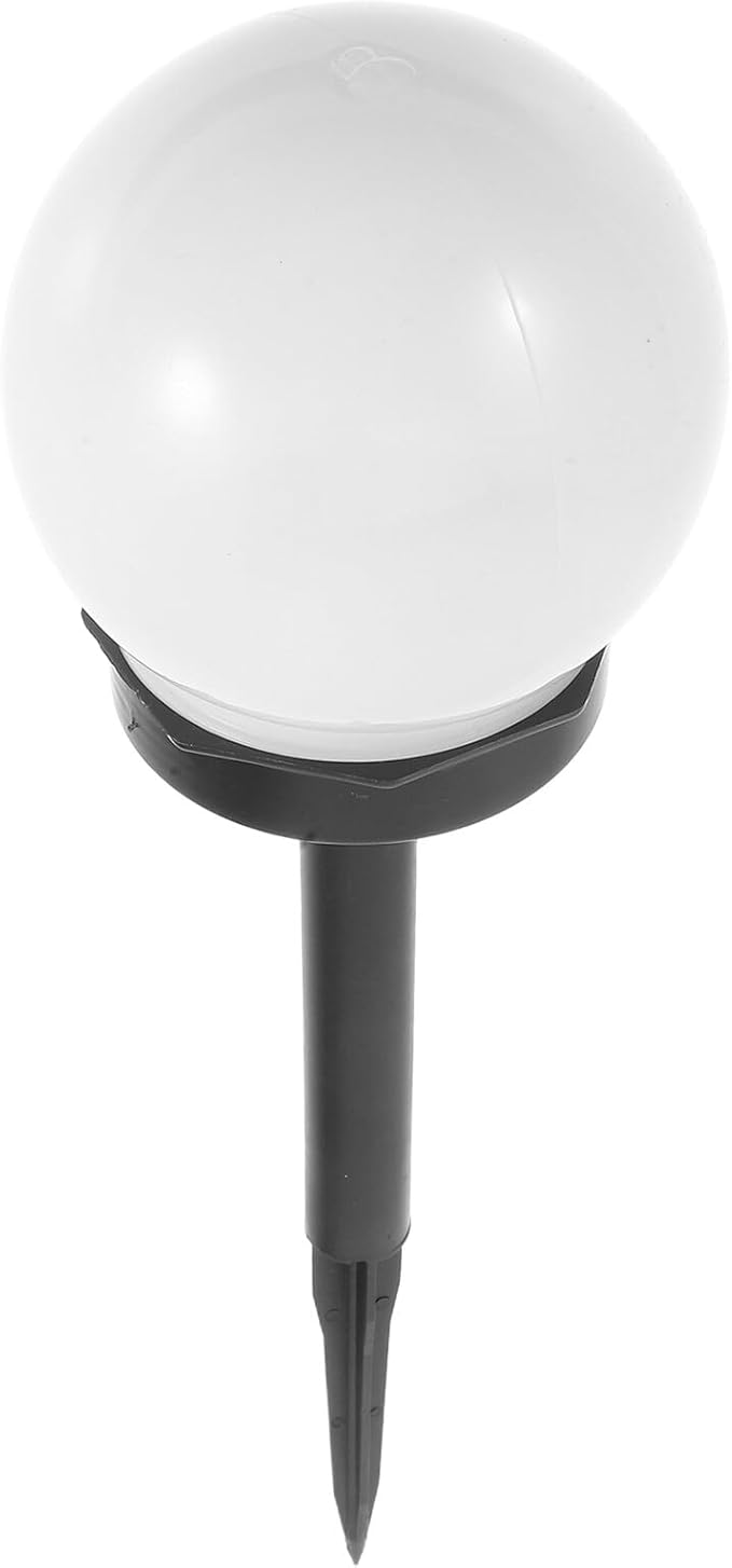 Solar Lawn Light Globe Outdoor Garden Solar Pathway Lamp Waterproof Warm White Ground Plug Light for Yard and Patio Decoration