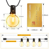 Ollny Outdoor String Lights, 25FT LED Patio Lights Waterproof Plug in