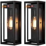 15" Motion Sensor Outdoor Wall Lights, Outdoor Sconces, 2 Pack