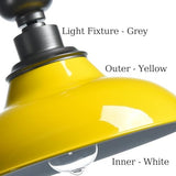SAMTEEN Macaron Semi Flush Mount Barn Ceiling Light