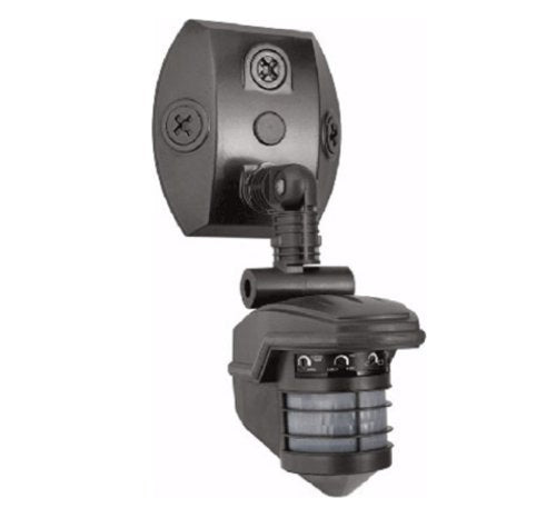 RAB Lighting STL360 Outdoor Motion Sensor Light Control – 360 Degree Plus 180 Detection Directly Below, Dusk to Dawn Photocell, Evening Timer, 6000V Surge, Hardwired 120V Commercial Grade, Bronze