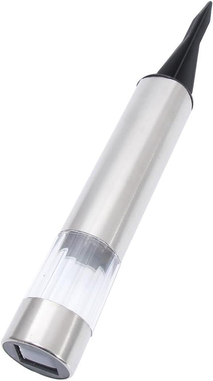 Gatuida 4pcs Solar Garden Lights Stainless Steel Lawn Lamps Cylindrical Outdoor Landscape Path Lights Solar Powered for Yard and Garden Lighting