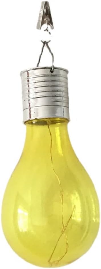 Solar Hanging Camping Lights Garden Yard Pathway Waterproof LED Light Bulb (Yellow)
