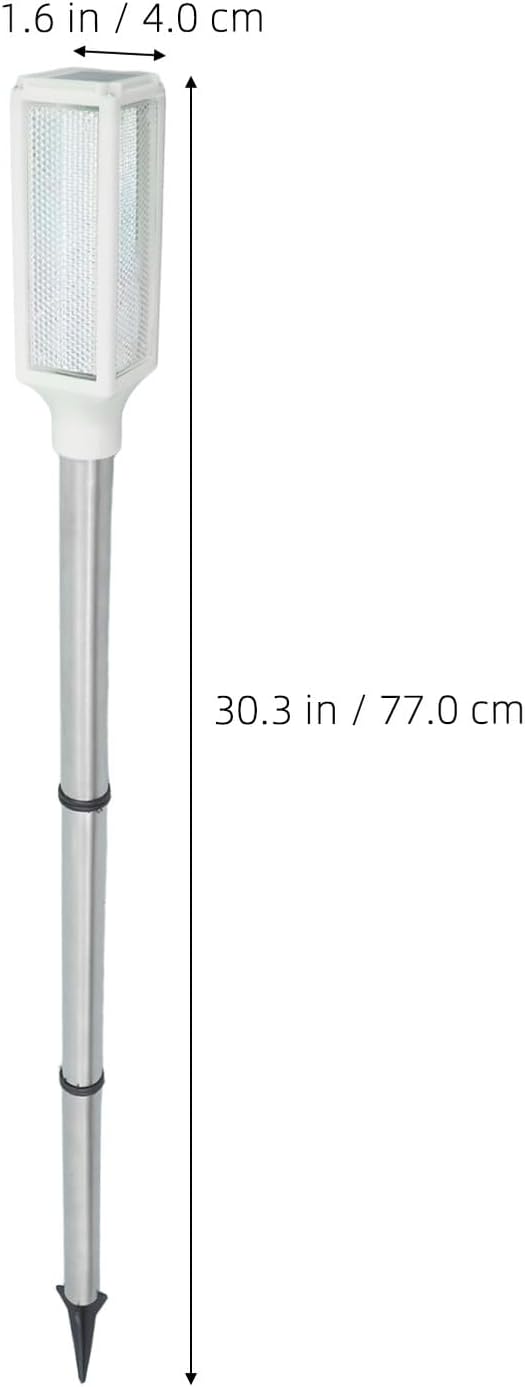 Milisten Solar Stake Lamp for Garden and Yard Outdoor Solar Pathway Light with LED for Patio and Lawn Lighting