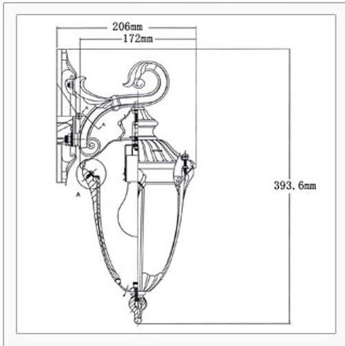 Wall Mounted Light European Landscape Garden Outdoor Wall Lights Corridor Aisle Balcony Waterproof IP54 Wall Lamp | Lumora