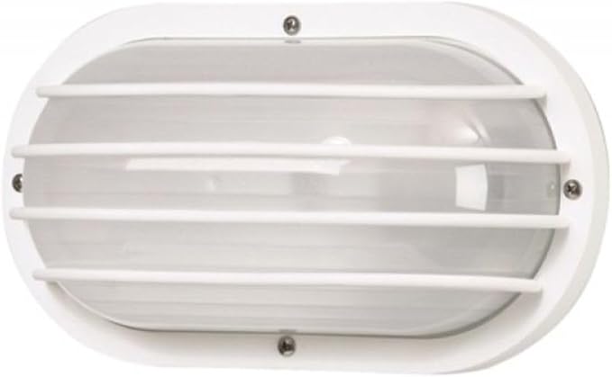 Solus S76WF Nautical Oblong Outdoor Wall Mount Light – Black or White, Composite, Frosted Diffuser – LED Bulb | Lumora
