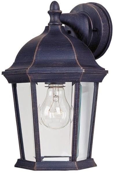 Maxim Cast-One Light Outdoor Wall Mount in Early American Style-8 Inches Wide by 12 inches high-Empire Bronze Finish | Lumora