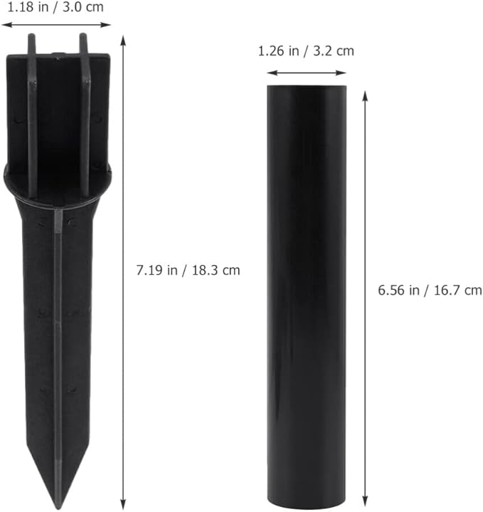 Yardwe Outdoor Solar Light Replacement Pole Buckle Connector Plastic Ground Stake for Landscape Path Lighting | Lumora