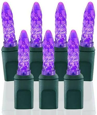 Pro Christmas M5 LED Christmas Lights - 70 Count Mini 5mm String Lights - Professional Grade Indoor/Outdoor Commercial Holiday Light Set for Trees, Bushes, & Décor - Purple
