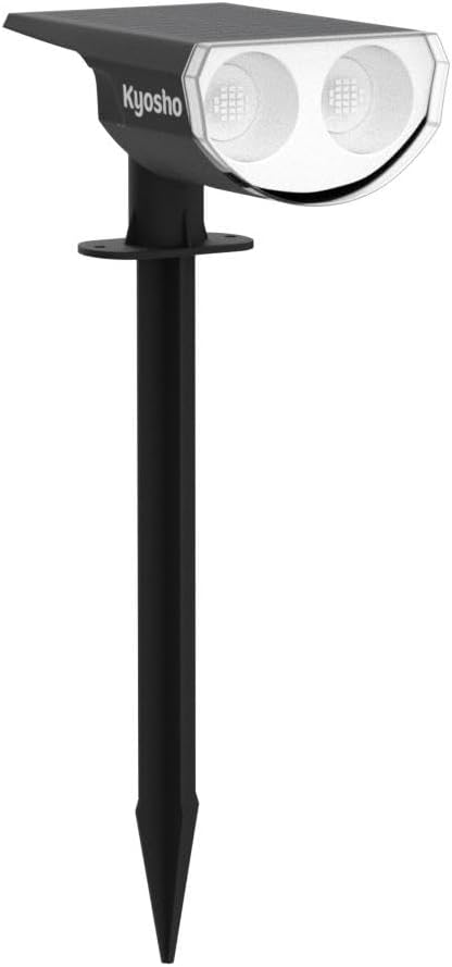 Kyosho Solar Spot Lights Outdoor Warm White, 38 LEDs Solar Landscape Lights IP67 Waterproof, 2-in-1 Outdoor | Lumora