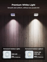 Govee Permanent Outdoor Lights 2, 150ft RGBIC Outdoor Lights with 100 Modes (Pack of 2)