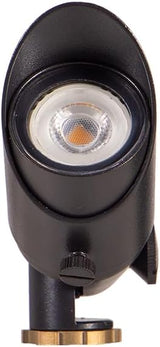 VOLT Top Dog Scotty 12V Cast Brass Mini Outdoor Spotlight (Black) for Low Voltage Landscape Lighting of Yard, Lawn | Lumora