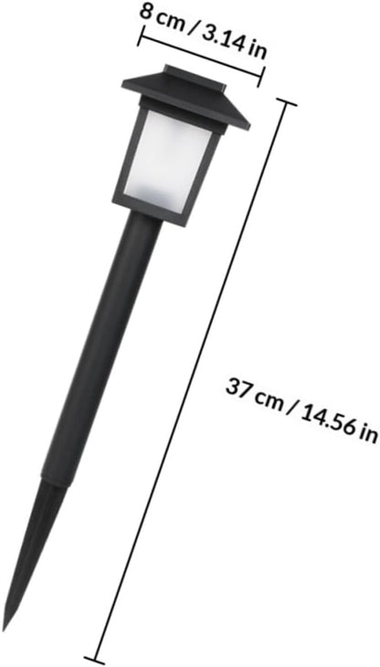 4pcs Solar Garden Path Lights Waterproof Outdoor LED Lawn Lamps Solar Powered Yard Lighting for Patio Lawn and Garden Decoration