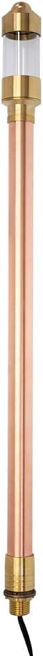 VOLT Flat Hat 12V Copper Path Light (5" Shade, 25" Tall) for Low Voltage Landscape Lighting on Outdoor Pathway, Walkway, Garden, Driveway or Patio