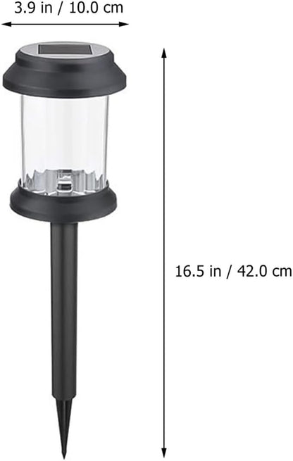 BESPORTBLE 6pcs Solar Lawn Lights Outdoor Garden Landscape Lights Waterproof LED Ground Insert Pathway Lighting for Patio Yard Decor