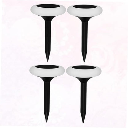 Gadpiparty 4pcs Energy-Saving Solar Pathway Lamp RGB Solar Lamp for Driveway Patio Decorations