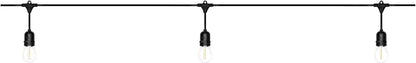 LEDVANCE 24-ft Outdoor String Lights, Edison Shatterproof S14 Bulbs, Linkable, String Lights for Outside/Indoor, IP65 Wet Rated, 2200K, Amber Glow, Extra Bulb Included - 1 Pack (63193)