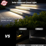 Solar Step Lights Outside, 33 Focused LEDs, Stair Light, 1PK