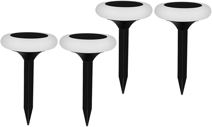 ARTIBETTER 4Pcs RGB Colorful Solar Ground Plug Lights Outdoor Solar Pathway Lamps for Garden Lawn Driveway Easy | Lumora