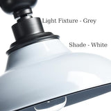 SAMTEEN Farmhouse Semi Flush Mount Ceiling Light 12-Inch
