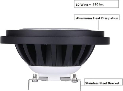 PAR36 Landscape LED Bulb Outdoor Well Lights Landscape Lighting Garden Lights Yard Illumination 2700K Warm White Low Voltage 9-17V Water Resistant Rating IP67 10Watt