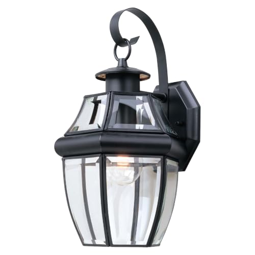 Generation Lighting Lancaster 1-Light 14-Inch Outdoor Wall Lantern in Black