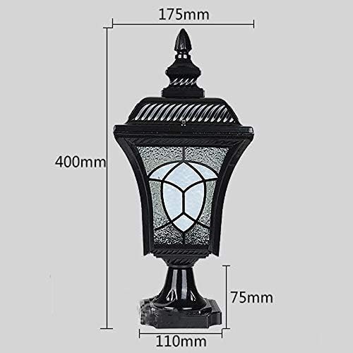 Lights Outdoor Retro Victoria Outdoor Waterproof Post Pillar Lamp Rainproof Metal Column Light Glass Lantern | Lumora