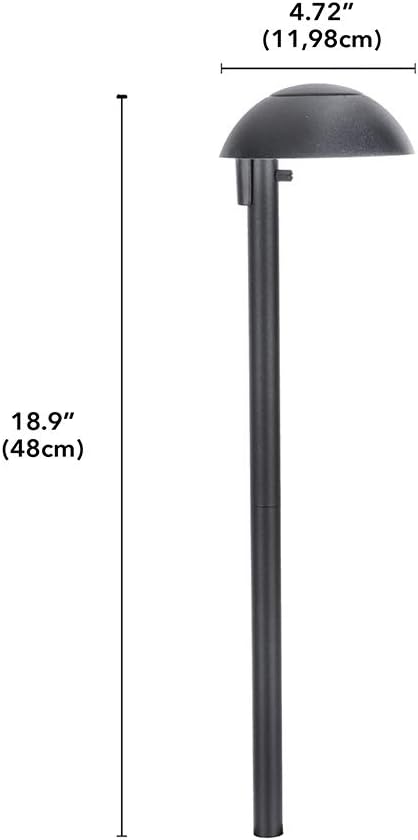 Sterno Home, Black Paradise GL22811BK Low Voltage Cast Aluminum 11-Watt Bala, Outdoor Garden Lighting