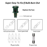 TW SHINE Red Christmas Lights, 2 Pack Total 40 FT 200 Count Incandescent Christmas Mini Tree String Lights, Waterproof Christmas Decorations for Outdoor Indoor Xmas Patio Home Party Garden Yard Decor