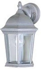 Maxim Cast-One Light Outdoor Wall Mount in Early American Style-8 Inches Wide by 12 inches high-Pewter Finish | Lumora