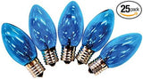 Holiday Bright Lights Bulb Transp C9 Blu 25pk - Outdoor String Light | Lumora
