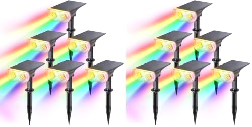 Linkind Halloween Solar Lights Outdoor Spotlight Waterproof RGB 12 Pack