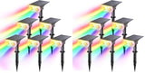 Linkind Halloween Solar Lights Outdoor Spotlight Waterproof RGB 12 Pack