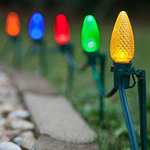 Wintergreen Lighting C9/E17 Light Stringer, 12' Socket Spacing, Outdoor Patio String Light, Fits C9/E17 Size | Lumora
