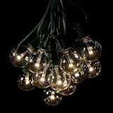 Hometown Evolution, Inc. G40 LED Warm White Outdoor Patio String Lights with 0.6 Watt Bulbs (G40 LED 3 Diode | Lumora